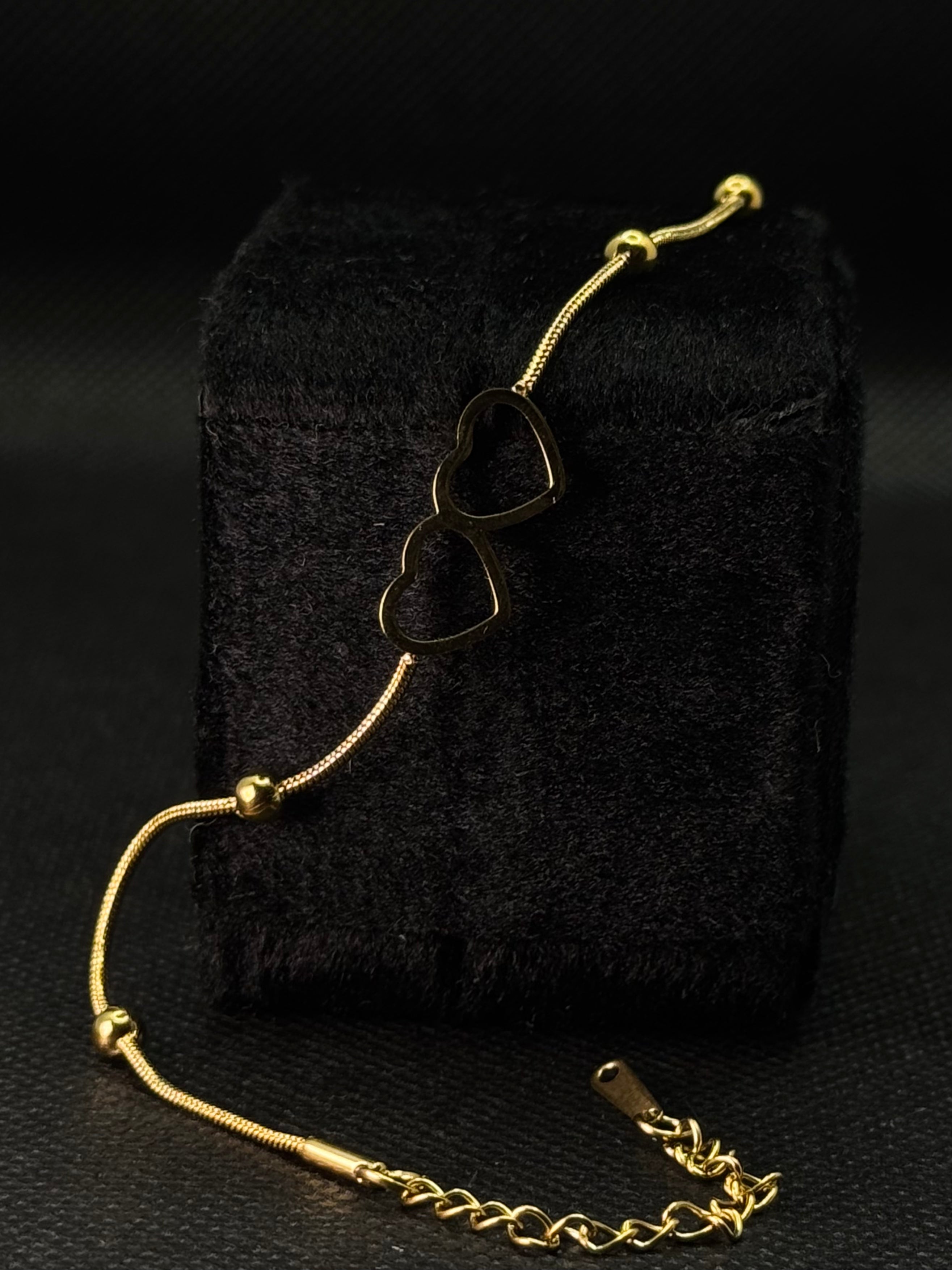 The  ''Inseparable'' Double Heart Bracelet