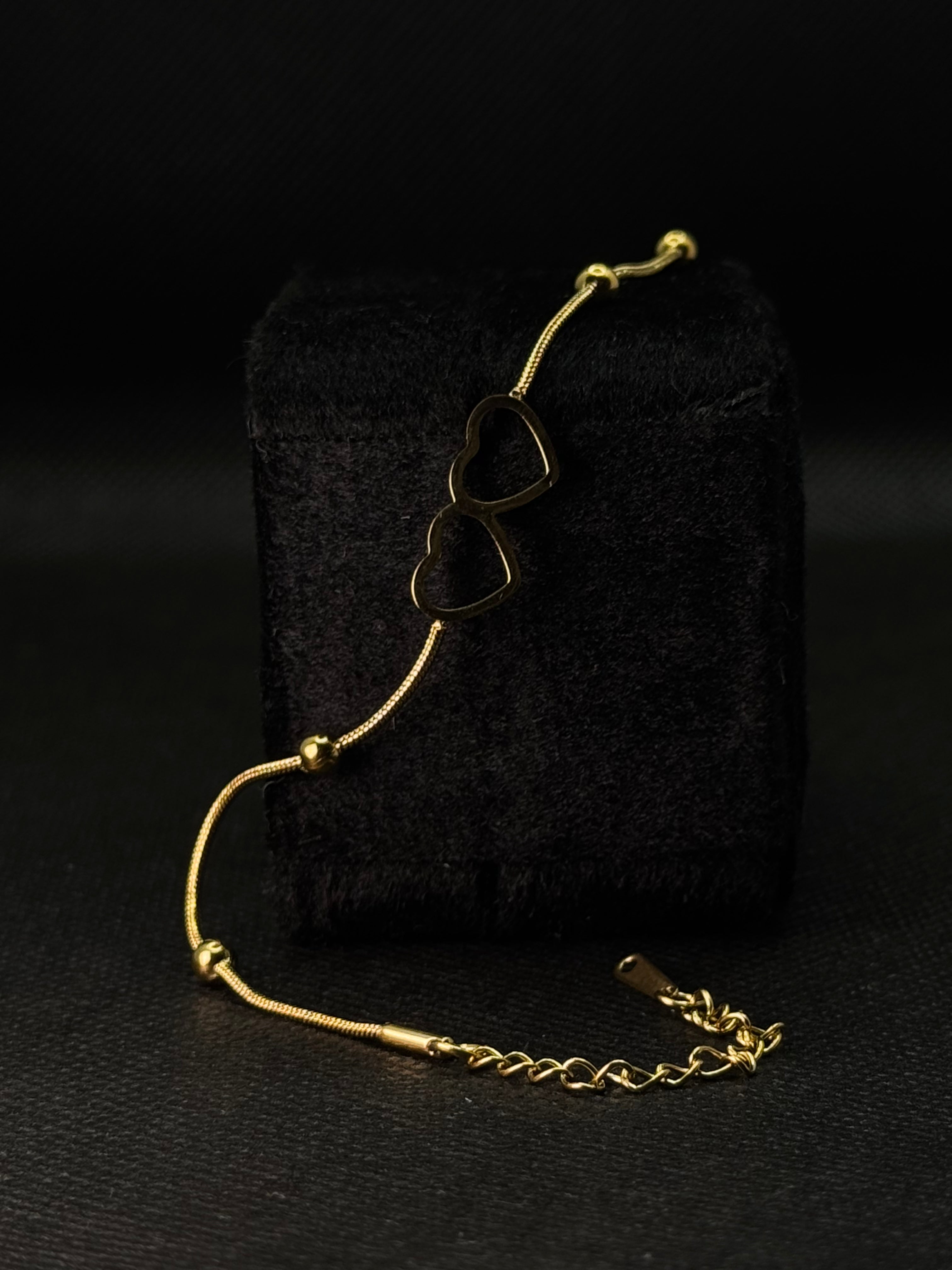 The  ''Inseparable'' Double Heart Bracelet