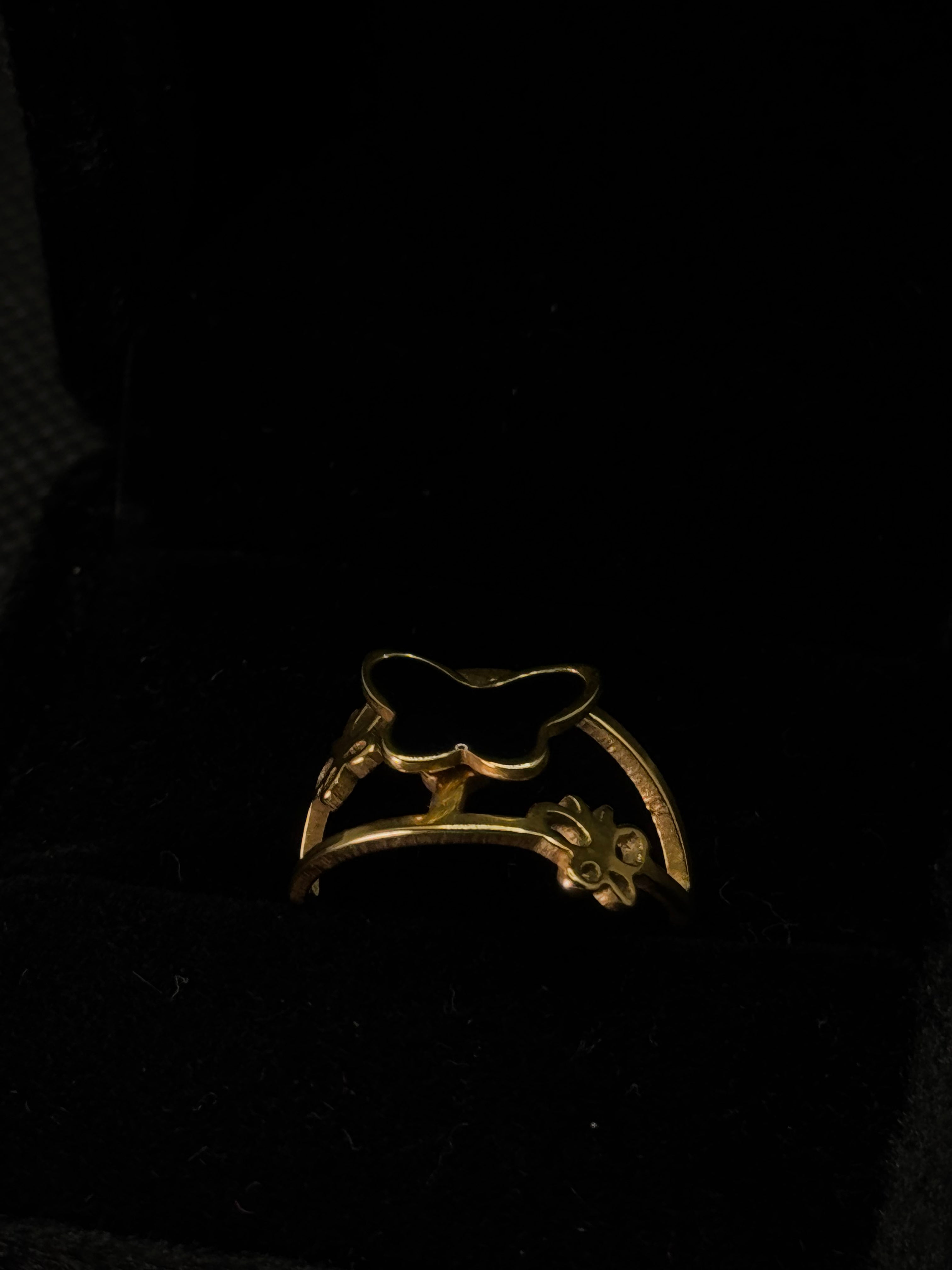 The "Mariposa Noir" Statement Ring