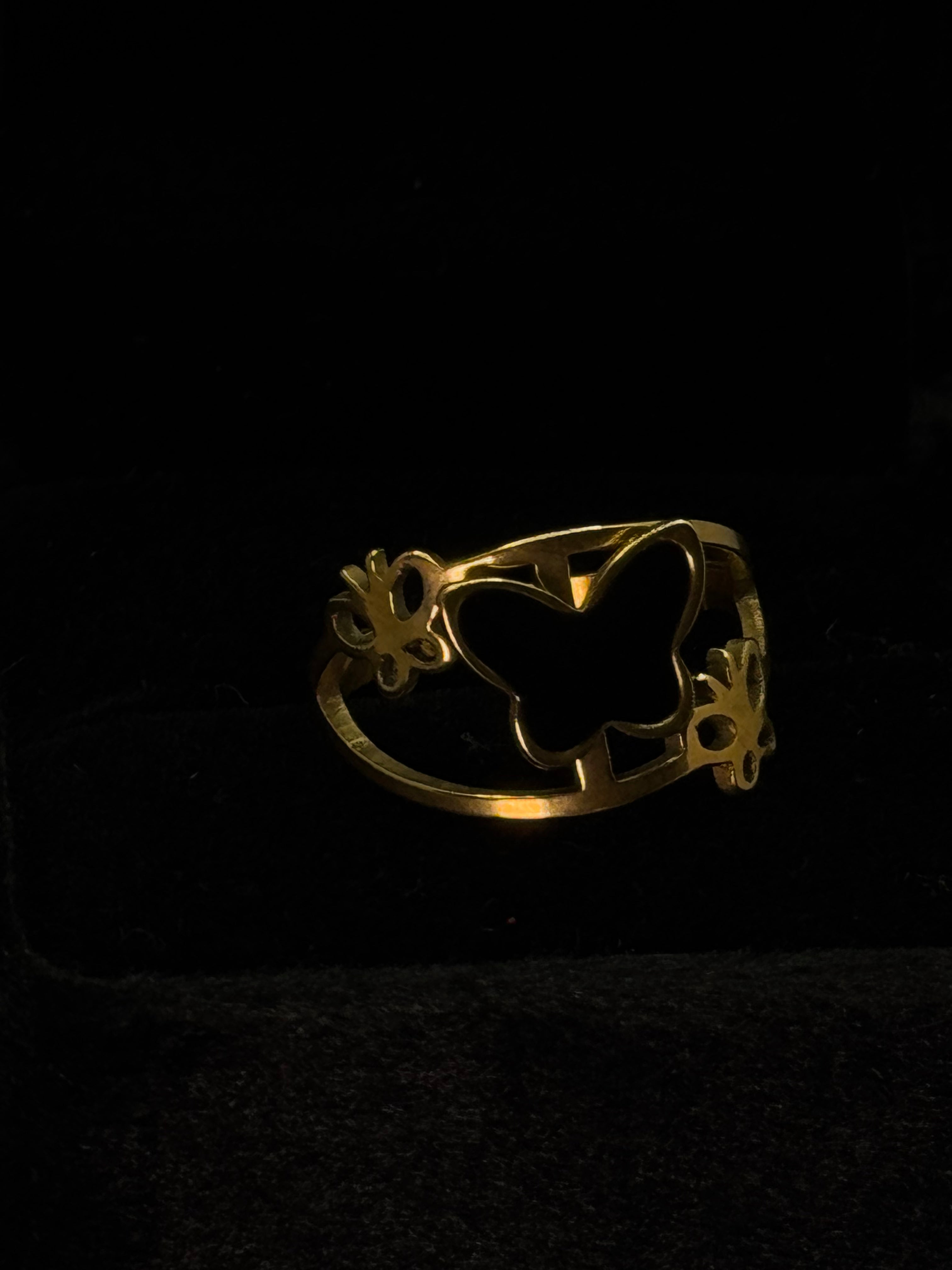 The "Mariposa Noir" Statement Ring